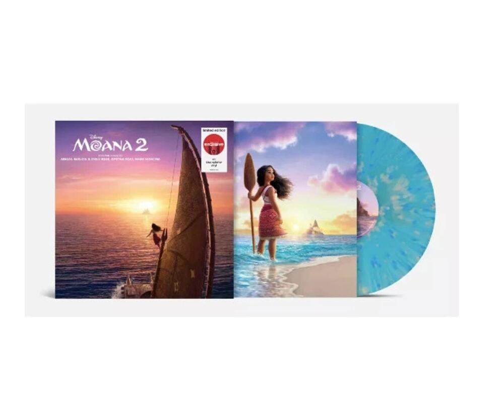 Various Artists - Moana 2 Soundtrack (Exclusive, Blue Splatter Vinyl LP) - NEW !